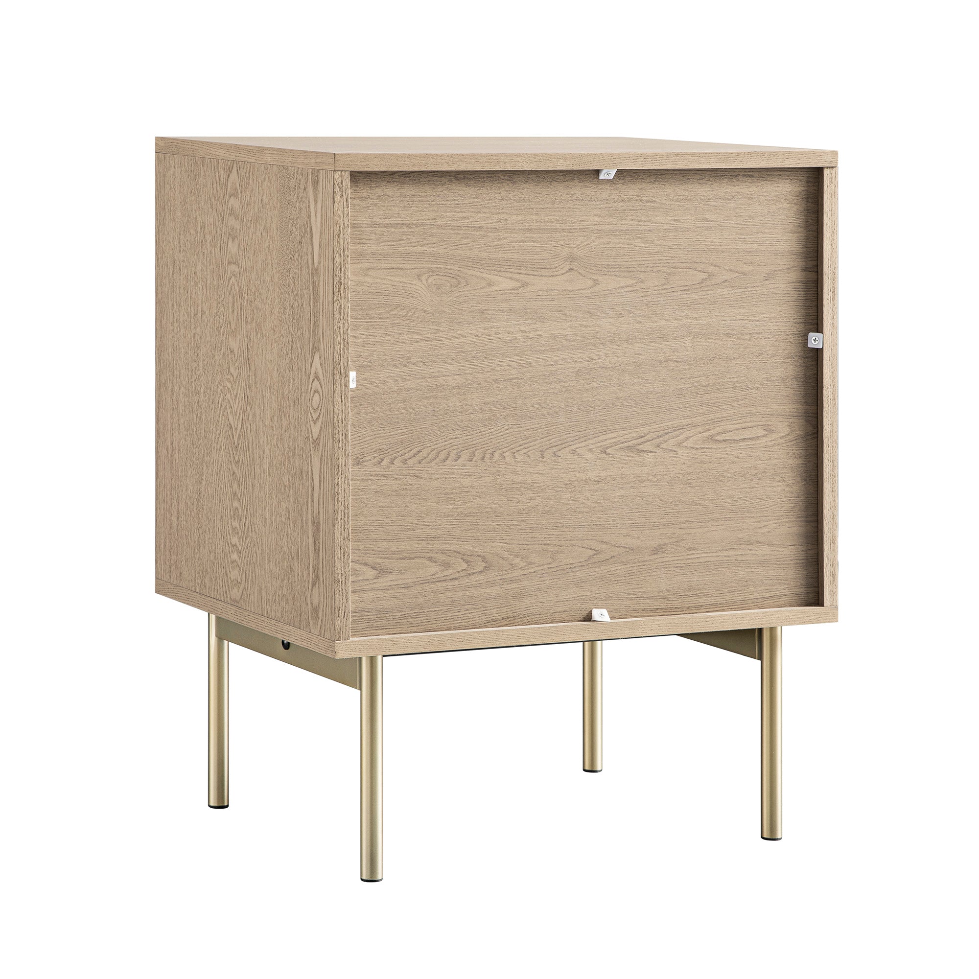 Table de Chevet Design Bois - Table de Nuit 2 Tiroirs Rangement
