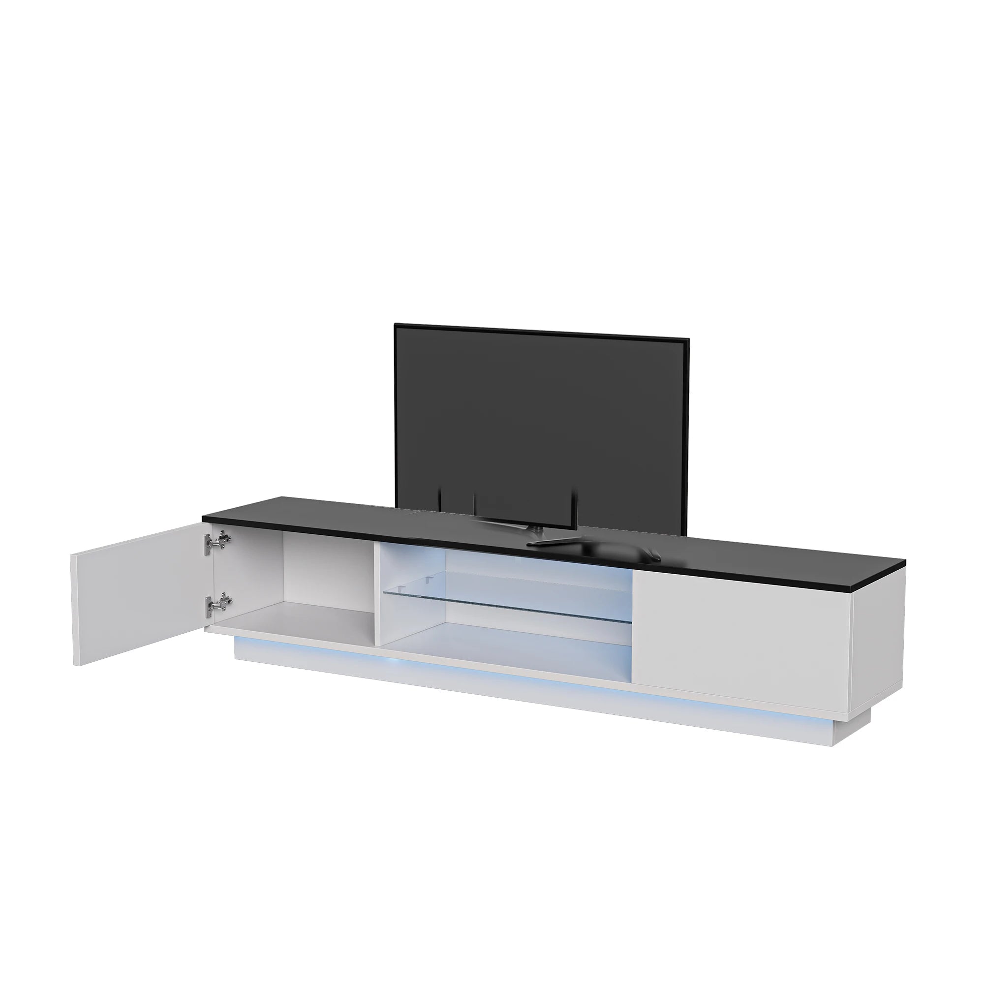 Meuble TV moderne avec éclairage LED intégré