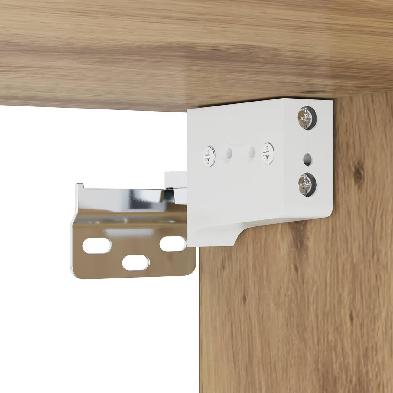 Meuble TV Suspendu Design - Étagère Murale Rangement Salon en Bois