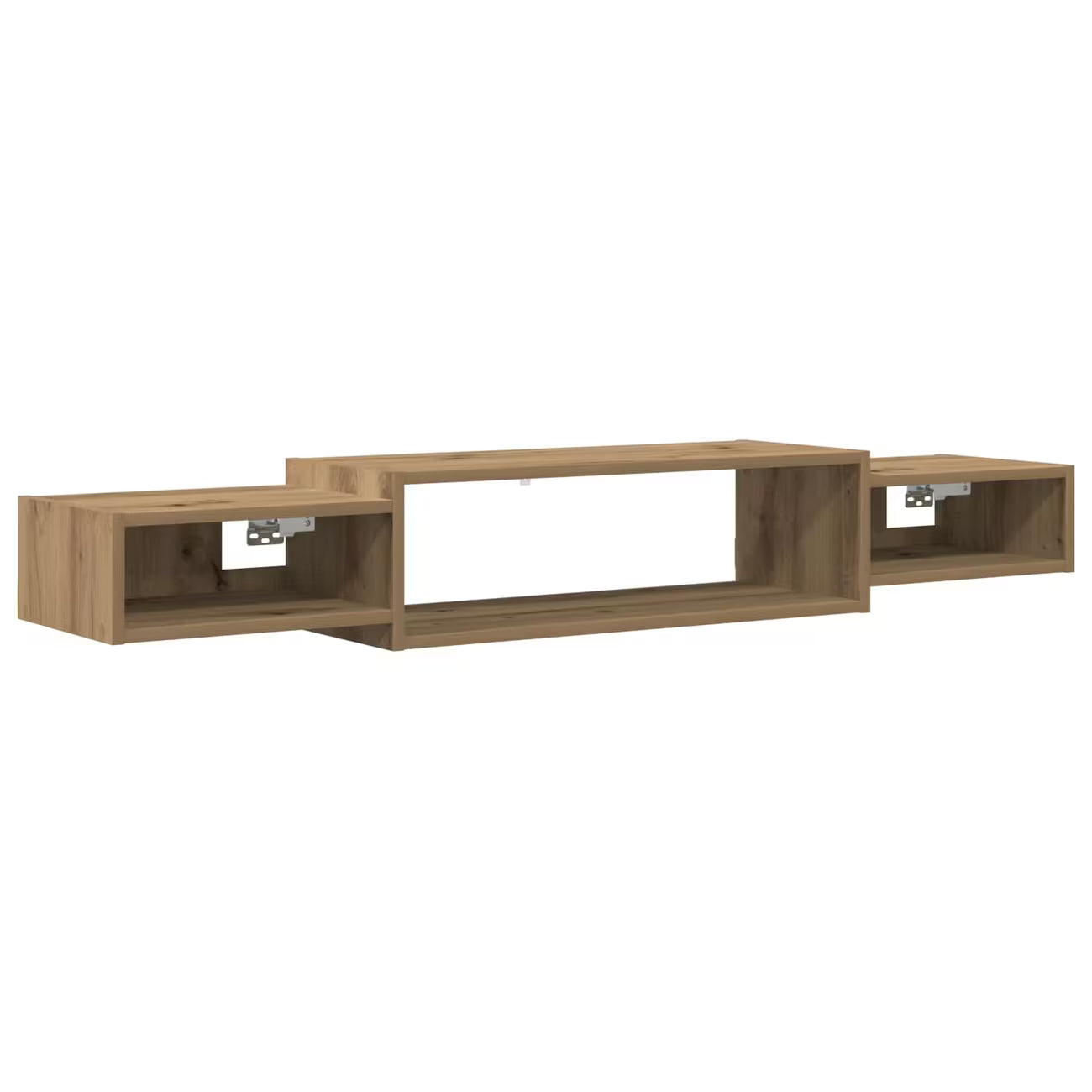 Meuble TV Suspendu Design - Étagère Murale Rangement Salon en Bois